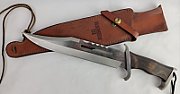 Cinema Classic Rambo I Large knife with leather scabbard CC-H1 360 mm Black