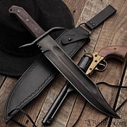 Cinema Classic Rambo I Large knife with leather scabbard CC-H1 360 mm Black