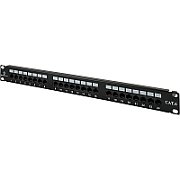 Alantec PK001 UTP cat.6 patch panel  24 LSA ports with 1U 19  shelf