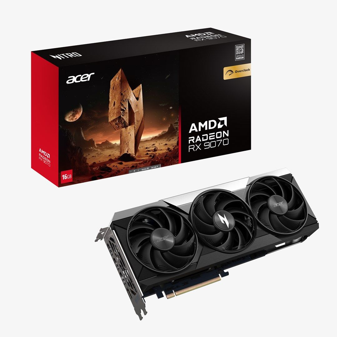 Placa video Acer Radeon RX 9070 Nitro OC 16 GB GDDR6 256 bit