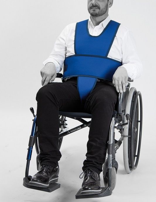 5-point restraint strap for wheelchairs L