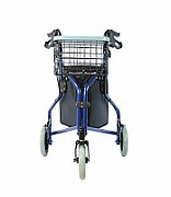 Practical tricycle walker with basket and bag