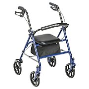 Two-wheel rehabilitation support - walker Blue black