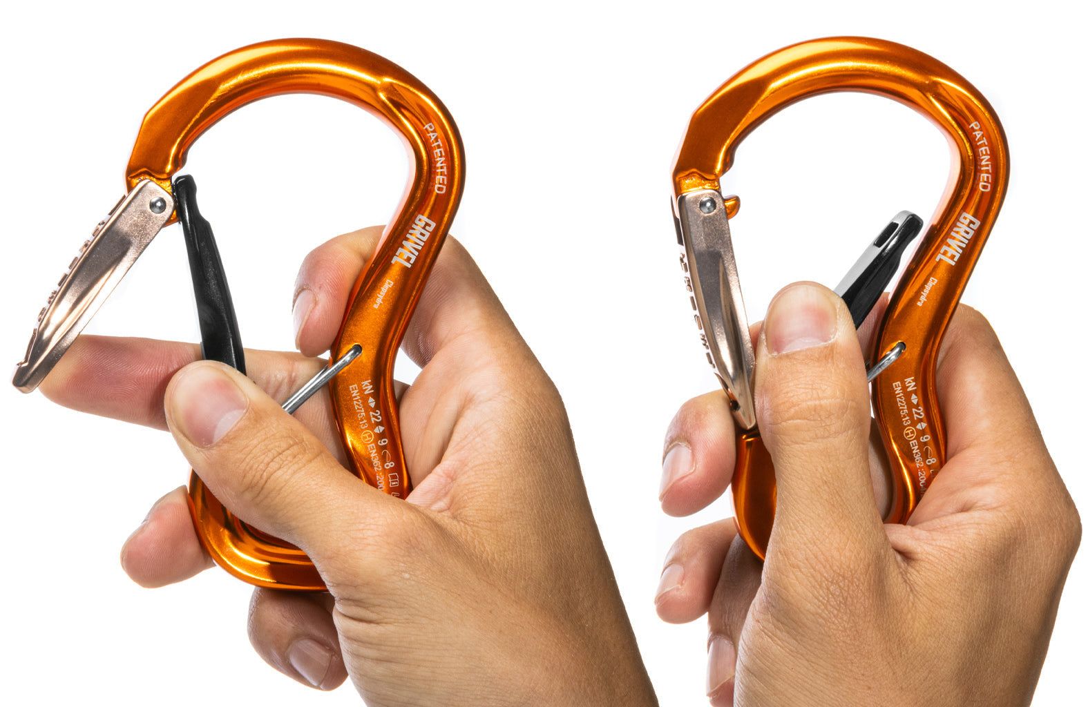 Karabinek Petzl Ange S - orange