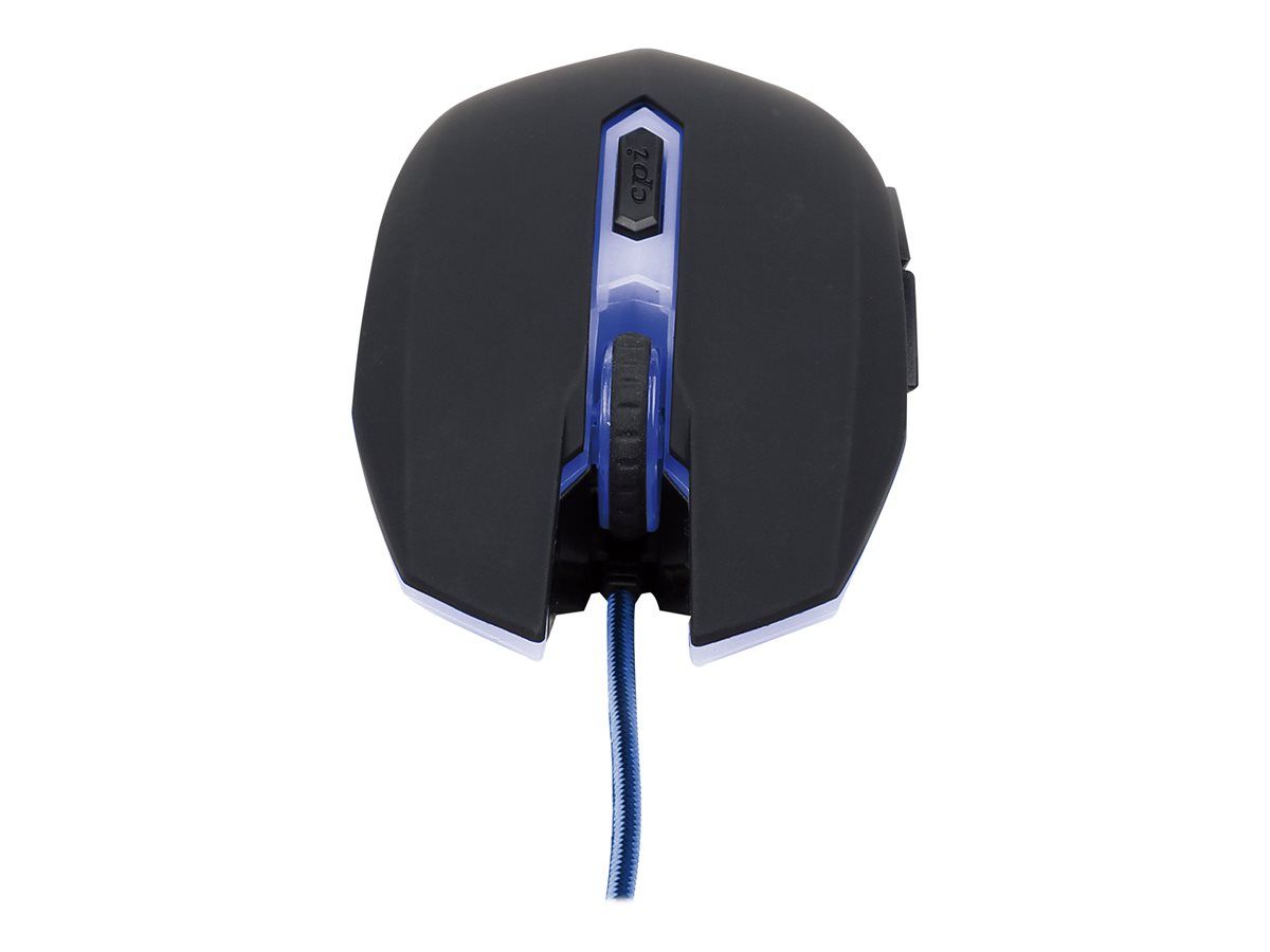 GEMBIRD MUSG-001-B Gembird gaming optical mouse 2400 DPI 6-button USB black with blue backlight_2