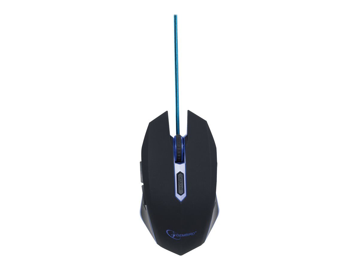 GEMBIRD MUSG-001-B Gembird gaming optical mouse 2400 DPI 6-button USB black with blue backlight_5