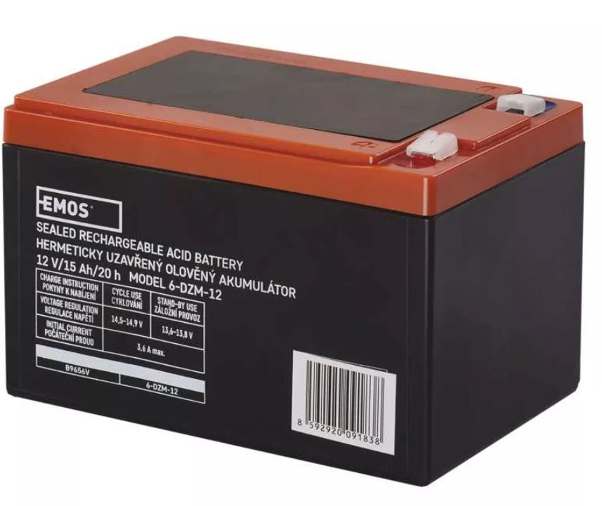 EMOS Maintance-free Pb battery12V/9Ah  faston 6 3 mm