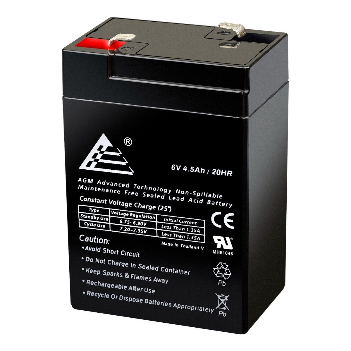 CSB Battery Battery 6V 4.5Ah F1 Pb | GP645