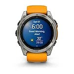 Garmin Fenix 8 3.56 cm (1.4 ) AMOLED 51 mm Digital 454 x 454 pixels Touchscreen Titanium Wi-Fi GPS (satellite)