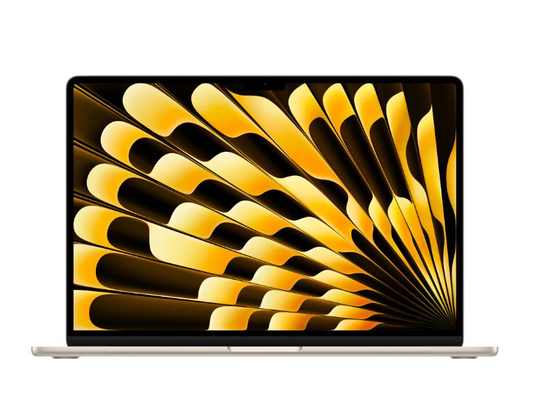 Laptop Apple MacBook Air MW1K3RO/A, 15.3 inch 2880 x 1864, Apple M4 10-Core (10 C / 10 T), 16 GB RAM, 512 GB SSD, Apple 10-Core GPU, Mac OS, Starlight