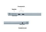 Laptop Apple MacBook Air 13 MC6T4RO/A, 13.6 inch 2560 x 1664, Apple M4 10-Core (10 C / 10 T), 16 GB RAM, 256 GB SSD, Apple 8-Core GPU, Mac OS, Sky Blue