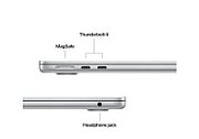 Laptop Apple MacBook Air 13 MC654RO/A, 13.6 inch 2560 x 1664, Apple M4 10-Core (10 C / 10 T), 24 GB RAM, 512 GB SSD, Apple 10-Core GPU, Mac OS, Silver