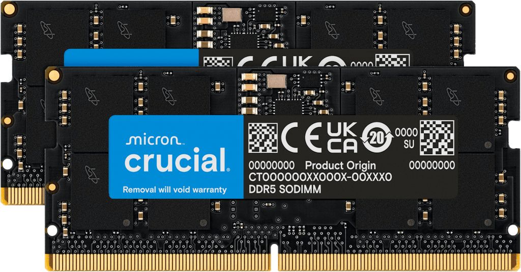 Crucial CT2K24G56C46S5 module de memorie 48 Giga Bites 2 x 24 Giga Bites DDR5
