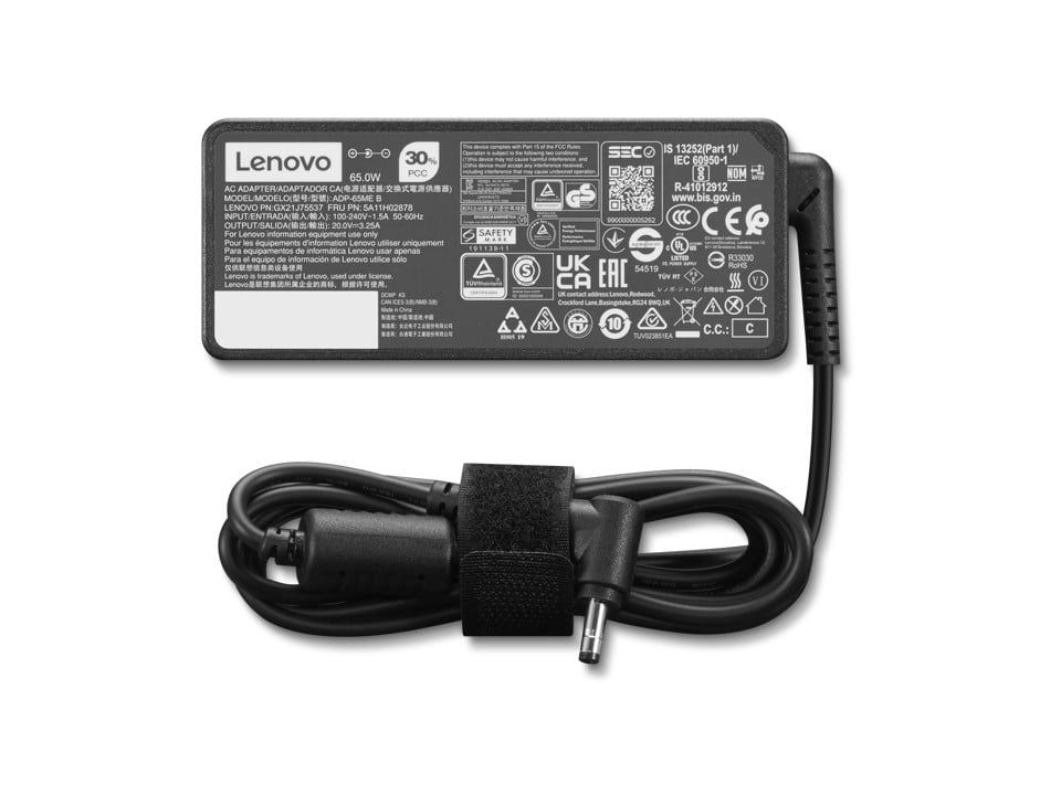 Lenovo 4X21K07722 adaptoare și invertoare de curent De interior 65 W Negru