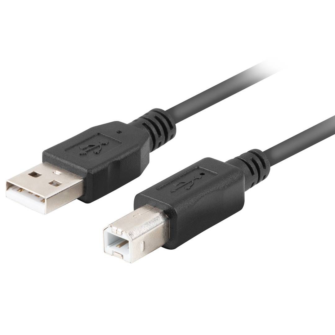 LANBERG CA-USBA-15CU-0018-BK cable USB 2.0 AM-BM with ferrite 1.8m black