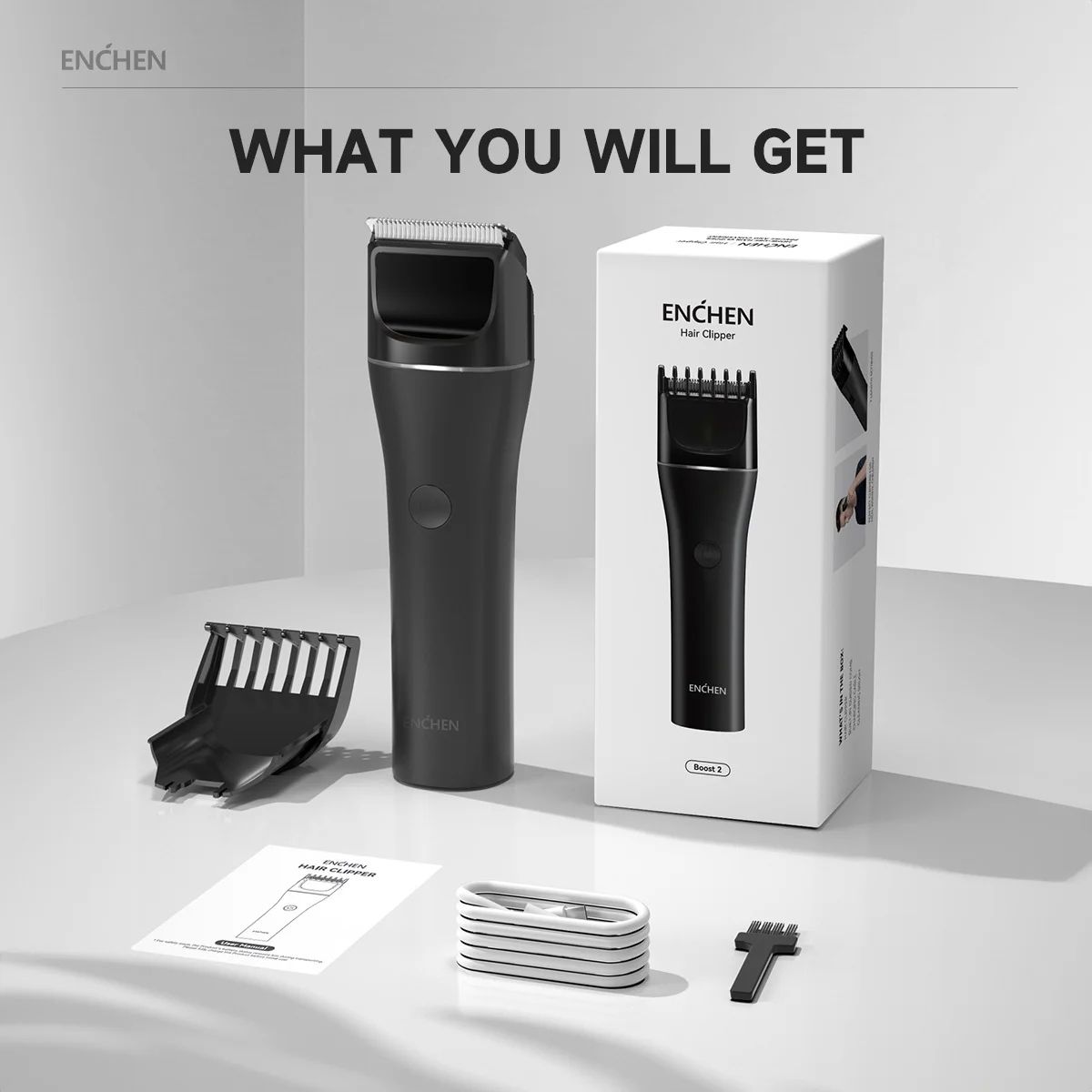 Enchen Hair clipper BOOST 2 Black