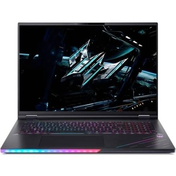 Laptop Acer Predator Helios 18 AI PH18-73-92QN, 18 inch 3840 x 2400, Intel Core Ultra 9 275HX (24 C / 24 T, 2.7 GHz - 5.4 GHz, 40 MB cache, 28 W), 64 GB DDR5, 2 TB SSD, Nvidia GeForce RTX 5090, Fara sistem de operare, Negru
