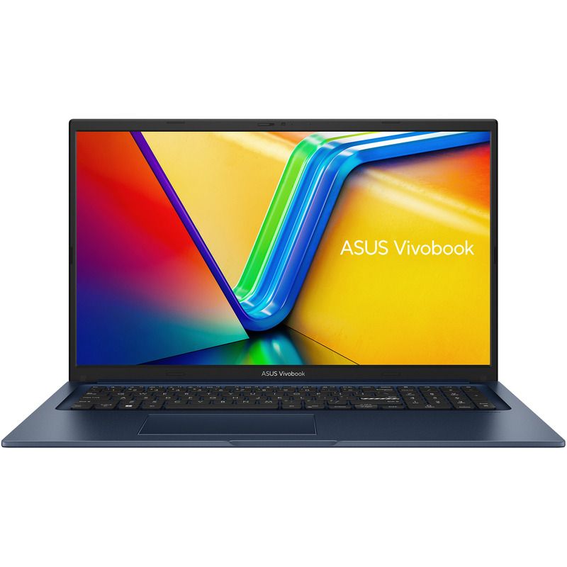 Laptop Asus Vivobook 17 X1704VA-AU721, 17.3 inch 1920 x 1080, Intel Core i3-1315U (6 C / 8 T, 3.3 GHz - 4.5 GHz, 10 MB cache, 28 W), 8 GB DDR4, 512 GB SSD, Intel UHD Graphics, Fara sistem de operare, Albastru
