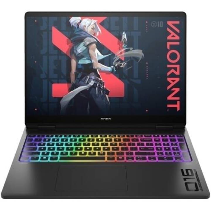 Laptop HP OMEN 16-ak0000nn BJ3G2EA, 16 inch 2560 x 1600, AMD AI 9 HX 375 (12 C / 24 T, 2.0 GHz - 5.1 GHz, 12 MB + 24 MB cache), 32 GB DDR5, 1 TB SSD, Nvidia GeForce RTX 5080, Fara sistem de operare, Negru