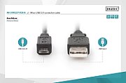Digitus AK-300127-018-S cabluri USB USB 2.0 1,8 m USB A Mini-USB B Negru