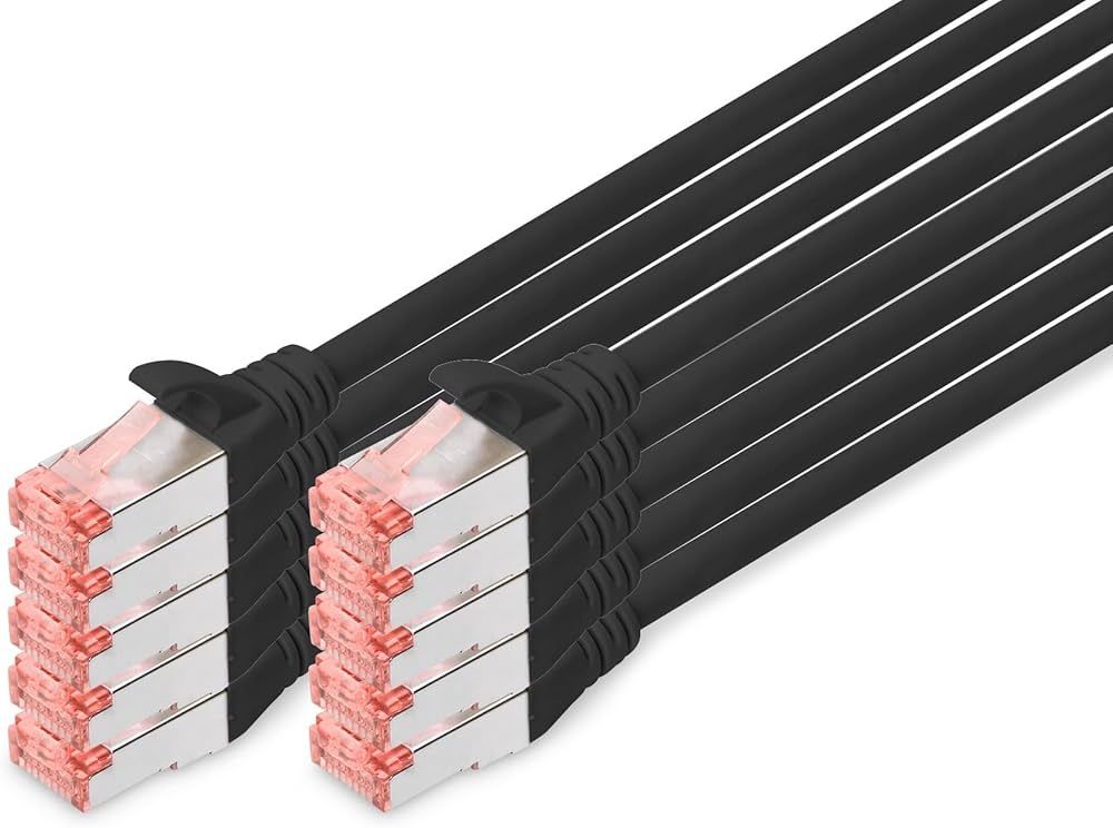 Digitus DK-1644-030-BL-10 cabluri de rețea Negru 3 m Cat6 S/FTP (S-STP)