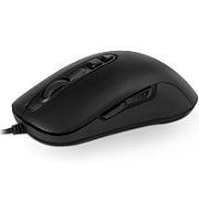 Mouse Gaming Optic MGG cu fir, 4000DPI, Negru, 7 butoane, ergonomic, 5300 FPS, Report rate 1000Hz, 1, 5m