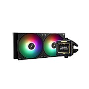 COOLER Thermalright  Frozen Warframe 240 Black Argb , skt. LGA1851, LGA 1700, AM4, AM5, racire cu lichid, 2 x 120mm, 2000 RPM, ARGB adresabil, negru  Frozen Warframe 240 Black Argb  (timbru verde 2.00 lei)