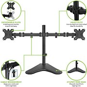 Techly ICA-LCD 2524 sistem montare monitor/stand 81,3 cm (32 ) Birou Negru