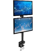 Techly ICA-LCD 350-D sistem montare monitor/stand 68,6 cm (27 ) Birou Negru