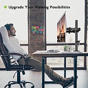 Techly ICA-LCD 382-D sistem montare monitor/stand 68,6 cm (27 ) Birou Negru