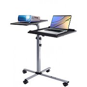 Techly ICA-TB TPM-2 suport laptop Stand laptop Negru, Argint