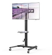 Techly ICA-TR228 cărucioare și standuri pentru multimedia Negru Ecran plat Raft pe roți multimedia