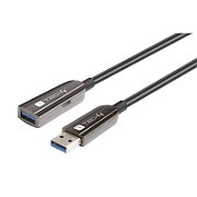 Techly ICOC U3AMF-HY-020 cabluri USB USB 3.2 Gen 1 (3.1 Gen 1) 20 m USB A Negru
