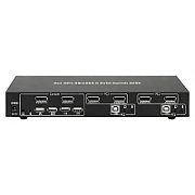 Techly IDATA DP-KVM2 switch-uri pentru tastatură, mouse și monitor (KVM) Negru