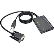 Techly IDATA HDMI-VGA3 adaptor pentru cabluri video Negru