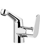 Sink faucet with side lever