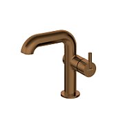 Washbasin mixer with rectangular spout