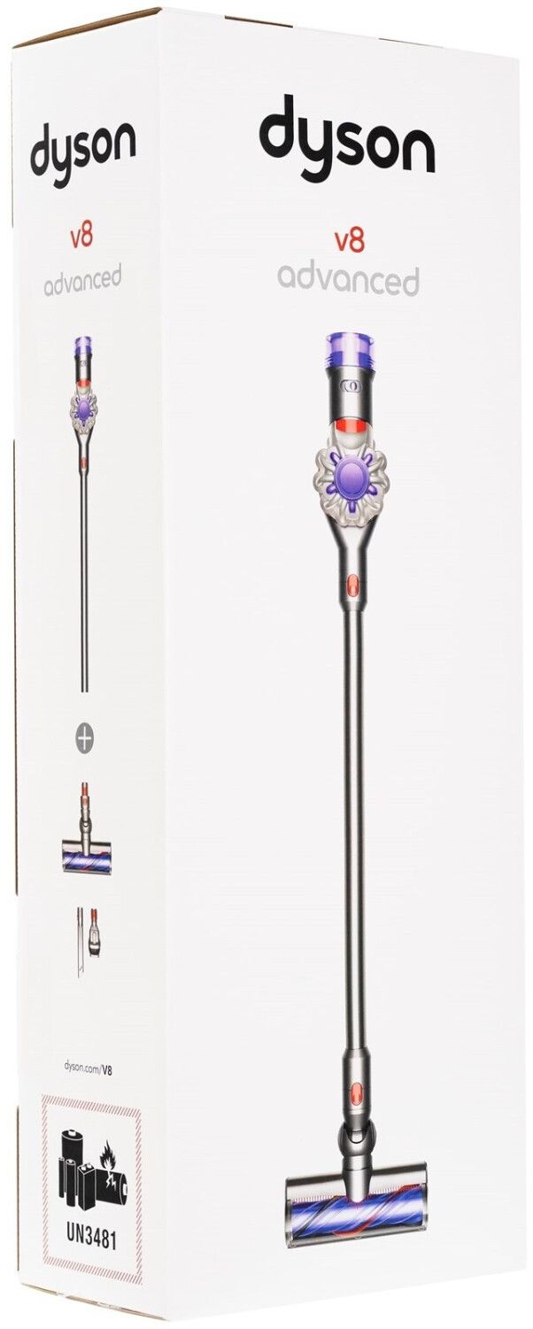 Dyson V8 Advanced 2-in-1 stick vacuum Battery Dry Bagless Nickel  Silver