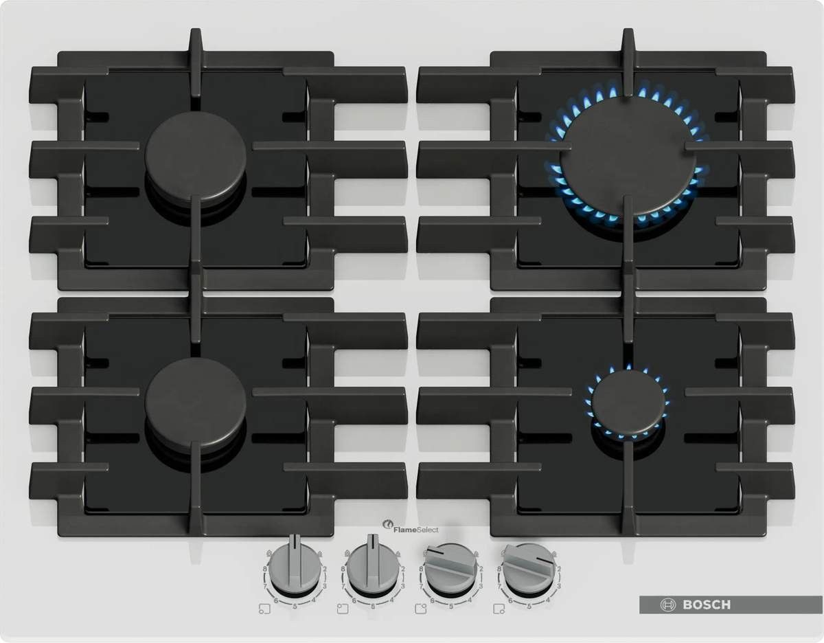 Bosch Serie 6 PPP6A2I40 Gas hob White  Black