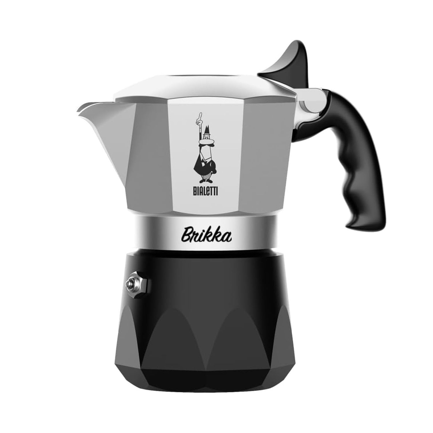 Bialetti Brikka Moka pot 0.1 L Black  Stainless steel