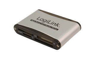 CARD READER extern LOGILINK, interfata USB 2.0, citeste/scrie: SD, micro SD, MMC, MS; aluminiu, argintiu &amp; negru, 