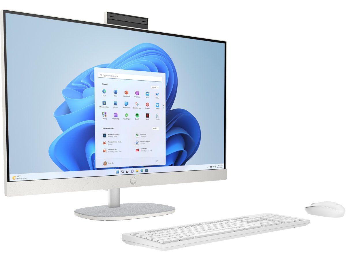 All-In-One HP 27-cr0222nw 9U2K4EA, 27 inch 1920 x 1080, AMD Ryzen 7 7730U (8 C / 16 T, 2.0 GHz - 4.5 GHz, 20 MB cache), 16 GB RAM, 512 GB SSD, AMD Radeon Graphics, Windows 11 Home