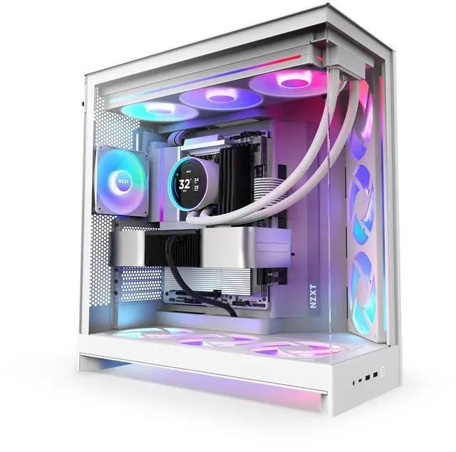 NZXT H9 Flow RGB White Case