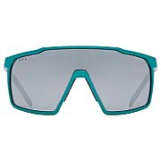 Cycling sunglasses Uvex MTN S - teal mat/mir.silve