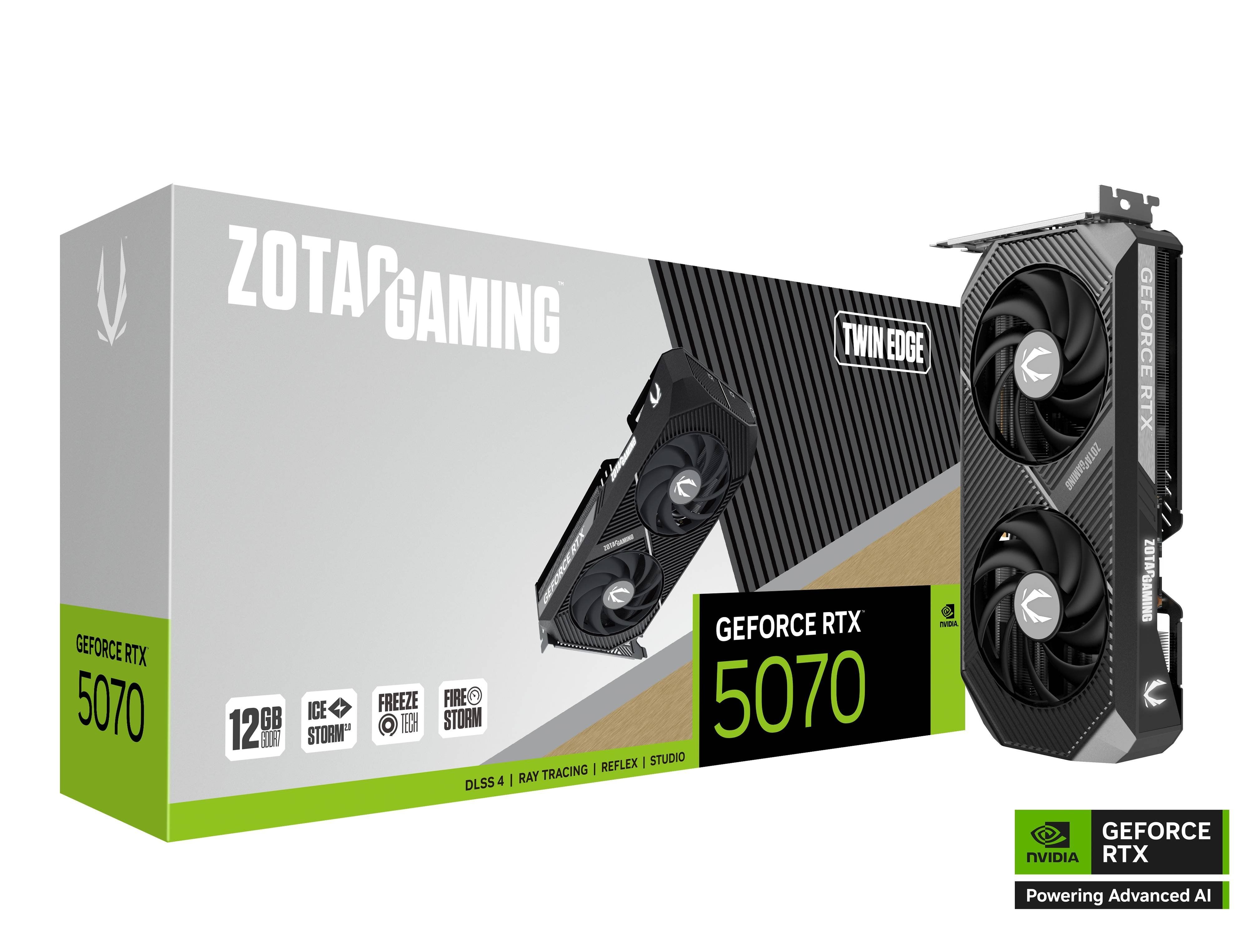 Zotac GAMING GeForce RTX 5070 Twin Edge NVIDIA 12 GB GDDR7