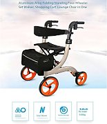 Four-wheel aluminium stand