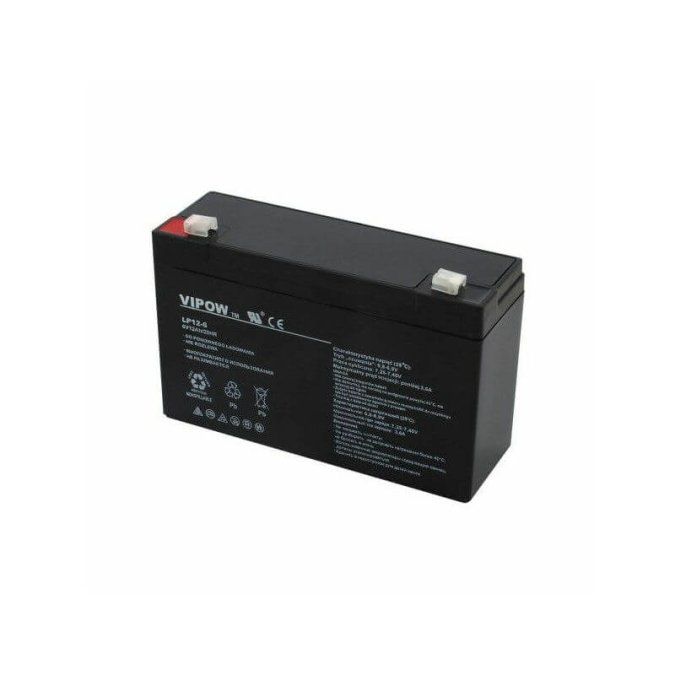 VIPOW 6V 12Ah gel battery