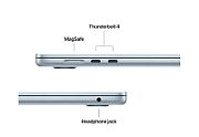 Laptop Apple MacBook Air Z1HF000EV, 15.3 inch 2880 x 1864, Apple M4 10-Core (10 C), 32 GB RAM, 512 GB SSD, Apple 10-core GPU, Mac OS, Sky Blue