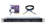 QNAP TL-R400S carcasă disc memorie Cutie protecție HDD/SSD Negru, Gri 2.5/3.5