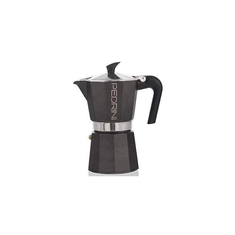 Pedrini Coffee Maker Paint Aluminum 6 Cups dark grey (9114-8) (91148)